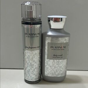 Bath & Body Works Platinum Fragrance Mist and Body Wash (Make me an offer)